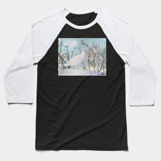 Partridge in White Baseball T-Shirt